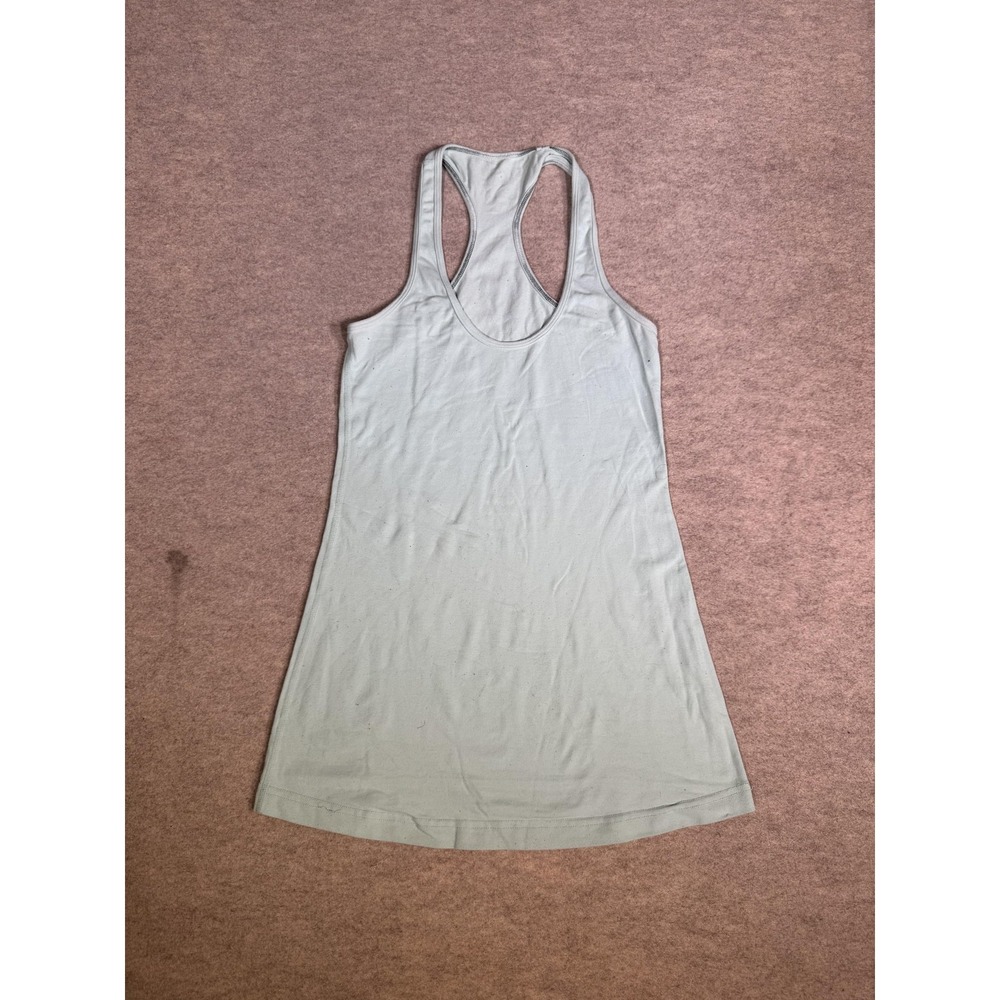 Lululemon Tank Top Womens Small Green Racerback Scoop Neck Yoga Athletic Gym